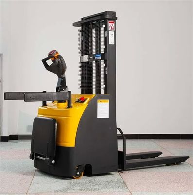 KAD Customized Electric Pallet Stacker with 850mm Fork Width 1738/2099mm Turning Radius and 500mm Load Center