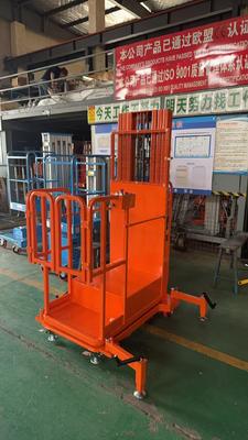 CE Approved 300kg 0.3ton Powered Semi-Electric Aerial Order Picker Stock Automatic Handling Retail Printing Shops Hotels