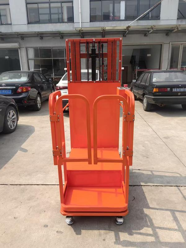 4m 5m 6m 300kg Small Wheels Tool Semi Electric Low Level Central Rider Order Picker