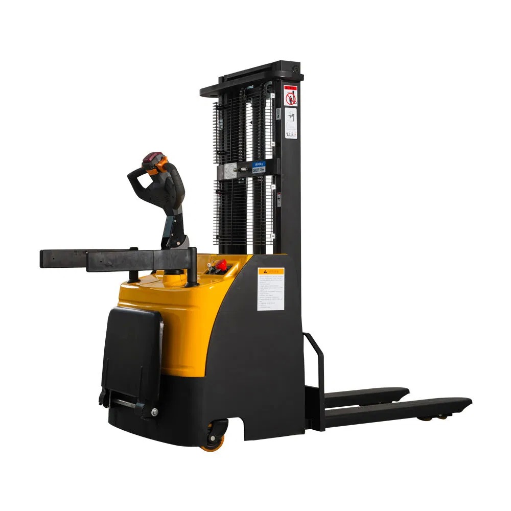 Electric Pallet Stacker with Highest Height 5.5m Load Capacity 1-1.5t and Load Center 500mm