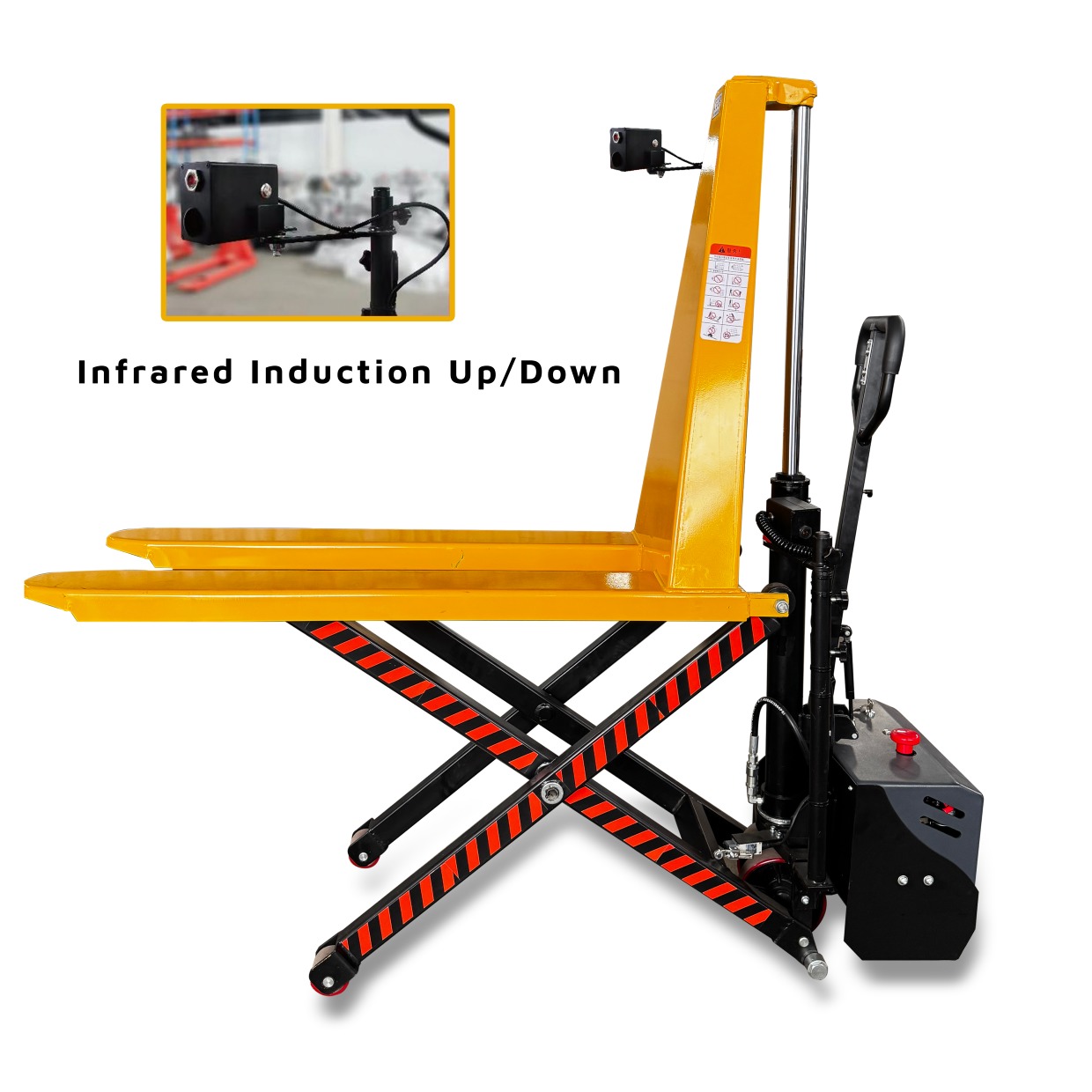 Electric Infrared Induction Heavy-Duty 1500kg Electric Pallet Truck with 1 Year Warranty