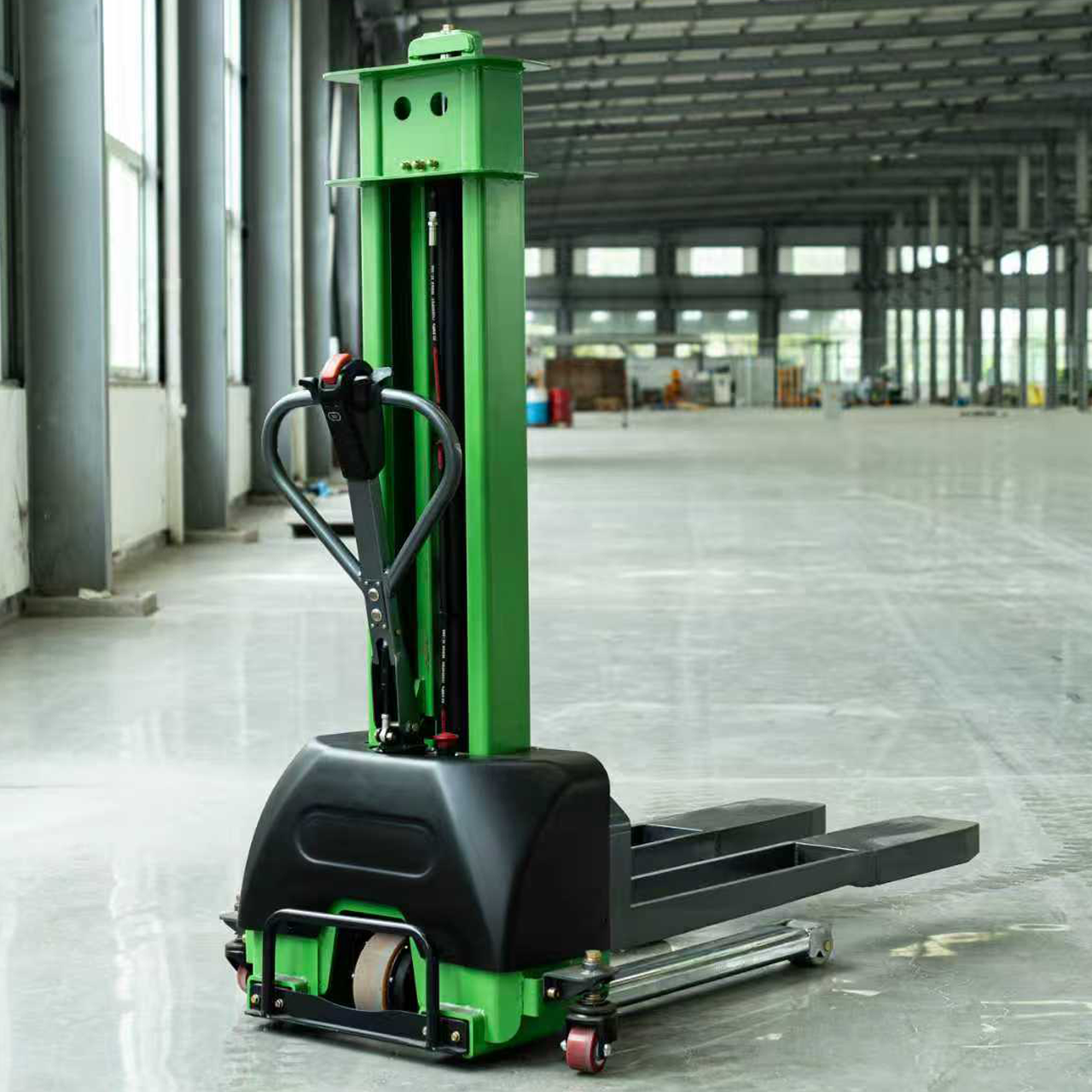 Semi Electric Portable Stacker 1Ton 0.5Ton 3m Lift Height EPS Forklift